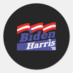Adesivo Redondo Harris 2020 Presidente Vice Pres Afetou Joe Kam