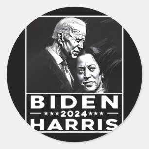 Adesivo Redondo Harris 2024 47ª Eleição do Presidente Joe Biden Ka