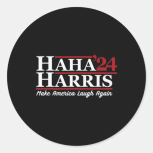 Adesivo Redondo Harris 24 faz a América rir novamente