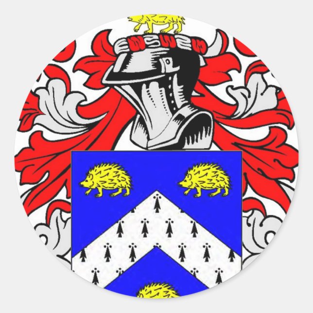 Adesivo Redondo Harris Casaco de Arms (Frente)