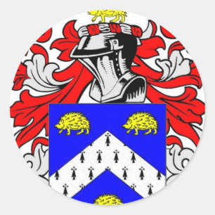 Adesivo Redondo Harris Casaco de Arms