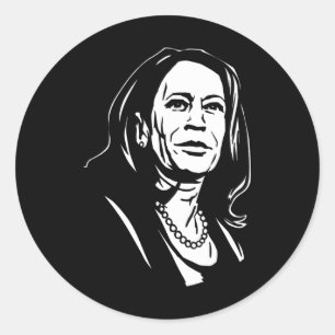 Adesivo Redondo Harris Kamala Harris 47 47º Presidente