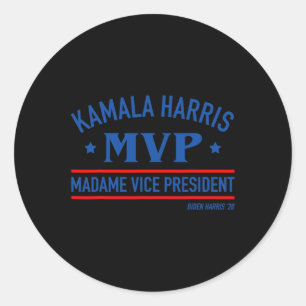 Adesivo Redondo Harris Mvp Madame Vice-Presidente Biden Harris 202