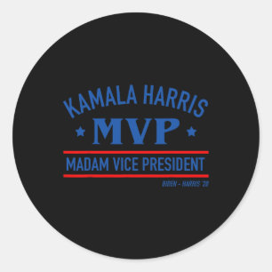 Adesivo Redondo Harris Mvp Senhora Vice-Presidente Biden Harris 20