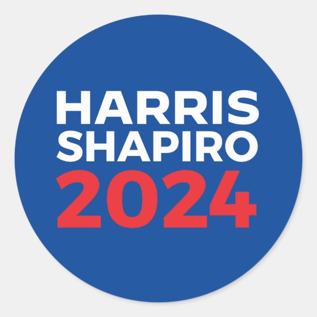ADESIVO REDONDO HARRIS SHAPIRO 2024 (Frente)
