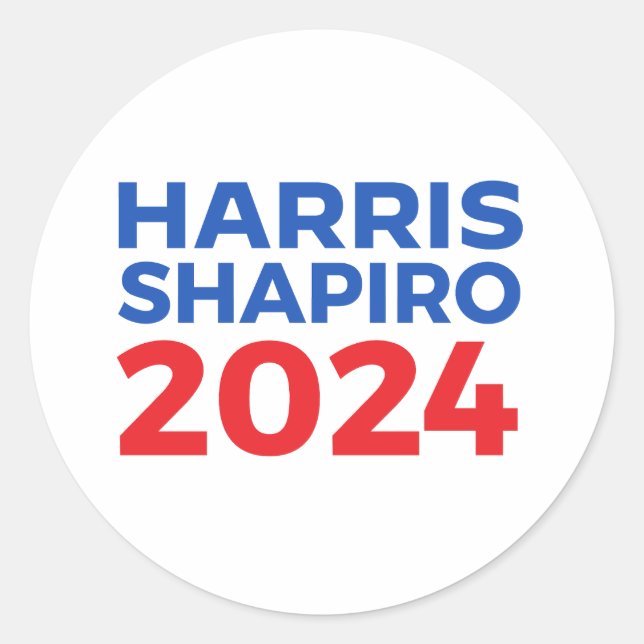 ADESIVO REDONDO HARRIS SHAPIRO 2024 (Frente)