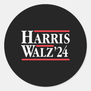 Adesivo Redondo Harris Tim WAlzheimer 2024 Bilhete Democrático 1