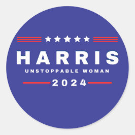 Adesivo Redondo Harris Unstopable Women | Eleições 2024