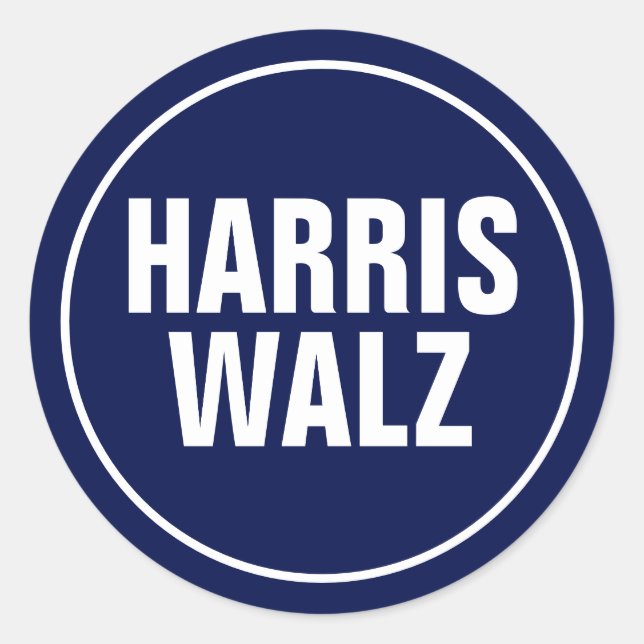Adesivo Redondo Harris-Walz (Frente)