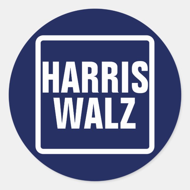 Adesivo Redondo Harris-Walz (Frente)