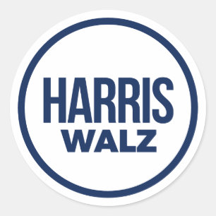 ADESIVO REDONDO HARRIS WALZ 2024