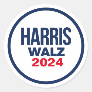 ADESIVO REDONDO HARRIS WALZ 2024
