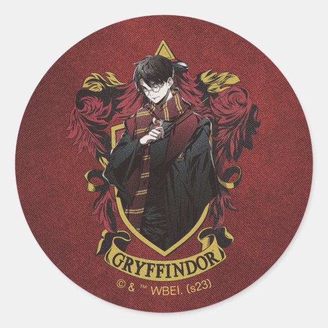 Adesivo Redondo HARRY POTTER™ | Anime HARRY POTTER™ Crest (Frente)