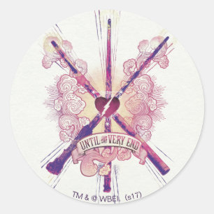 Adesivo Redondo Harry Potter   Até Ao Fim