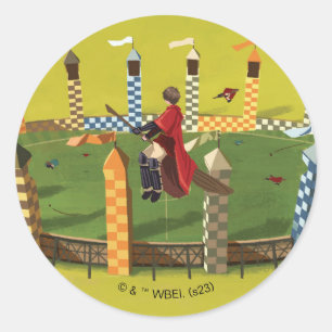 Adesivo Redondo HARRY POTTER™ buscando o dedo do Ouro