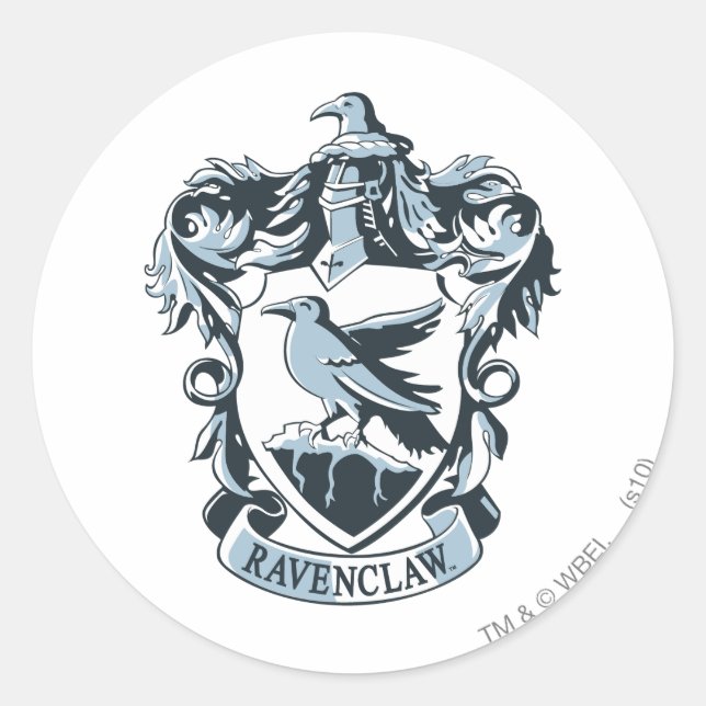 Adesivo Redondo Harry Potter | Crest Ravenclaw Moderno (Frente)