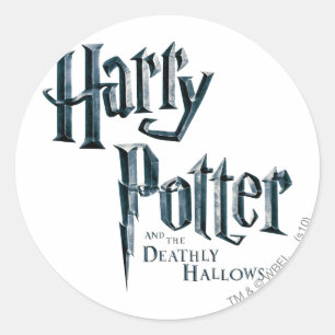 Adesivo Redondo Harry Potter e o Logotipo Mortal 1