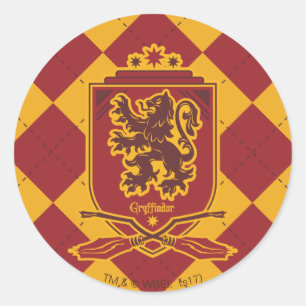 Adesivo Redondo Harry Potter  Gryffindor QUIDDITCH™ Crest