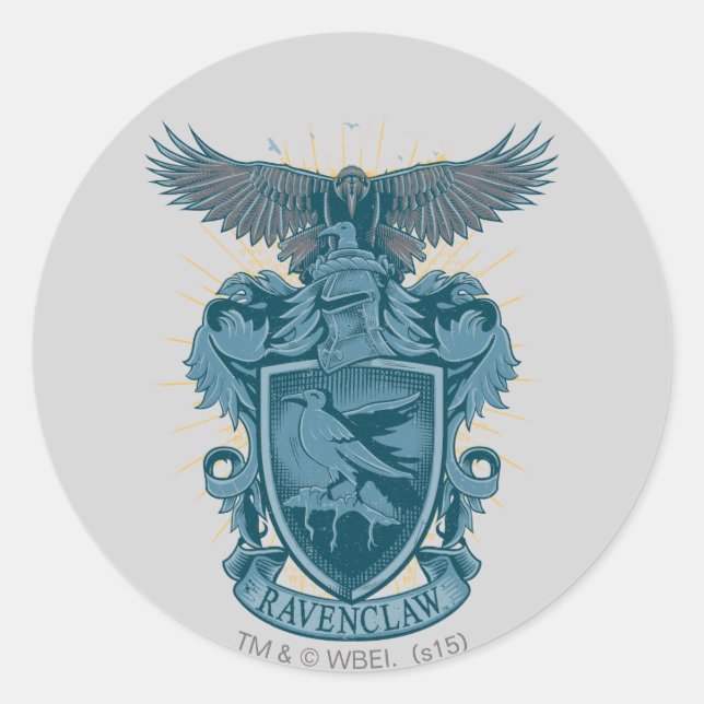 Adesivo Redondo Harry Potter | Ravenclaw Crest (Frente)