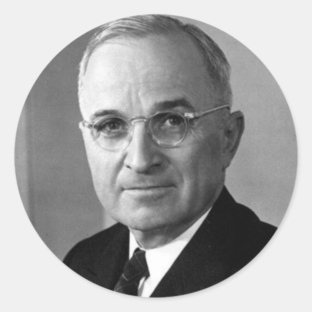 Adesivo Redondo Harry S. Truman 33 (Frente)