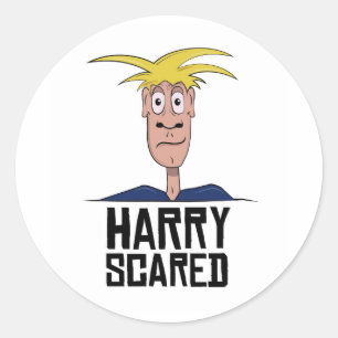 Adesivo Redondo Harry Scare Sticker