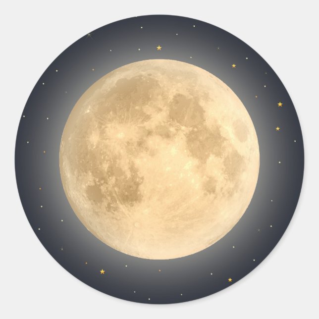 Adesivo Redondo Harvest Moon (Frente)