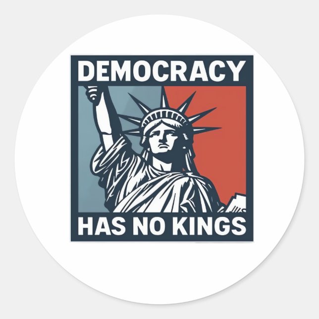 Adesivo Redondo Has No Kings (Frente)