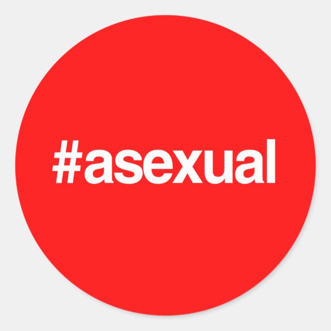 ADESIVO REDONDO HASHTAG ASSEXUAL (Frente)