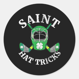 Adesivo Redondo Hat Tricks Shamrock Crianças St Patricks D