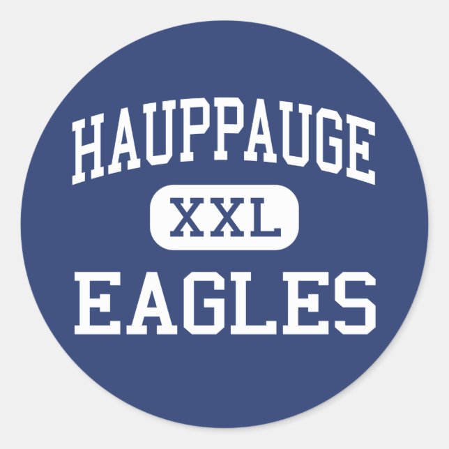 Adesivo Redondo Hauppauge - Eagles - High - Hauppauge Nova Iorque (Frente)