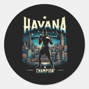 Adesivo Redondo Havana Champion Cuban Boxirit City