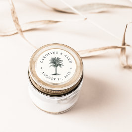Adesivo Redondo Havana Palm Wedding