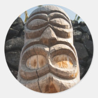 Hawaiai Wood Tiki Ki'i Big Island Native Carving