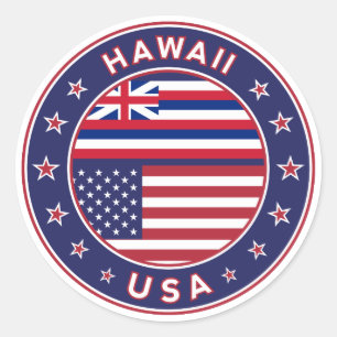 Adesivo Redondo Hawaii sticker, Hawaii, EUA
