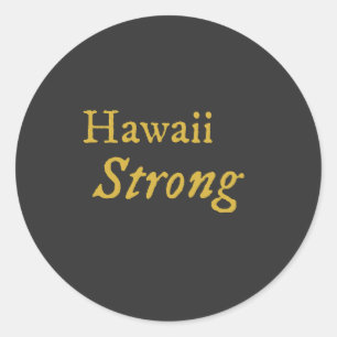 Adesivo Redondo Hawaii Strong