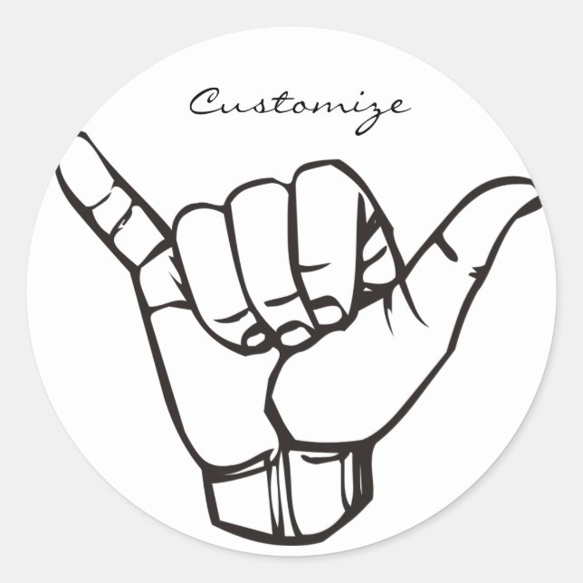 Adesivo Redondo Hawaika Brah Wave Thunder_Cove (Frente)