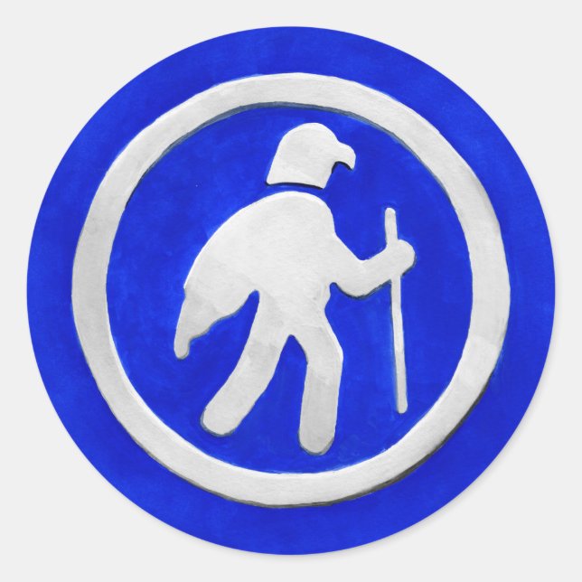 Adesivo Redondo Hawk Trail Marker (Frente)