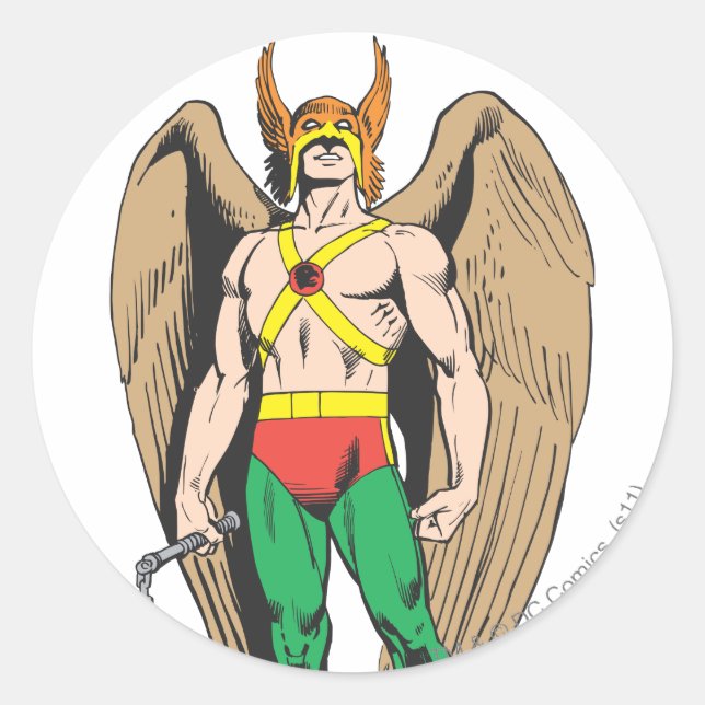 Adesivo Redondo Hawkman (Frente)