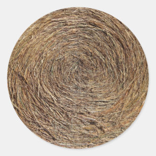 Adesivo Redondo Hay Bale Stickers