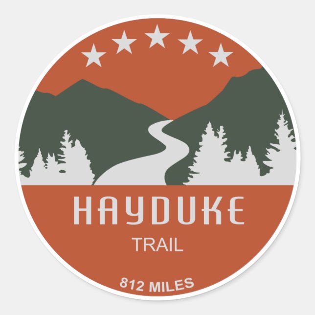 Adesivo Redondo Hayduke Trail (Frente)