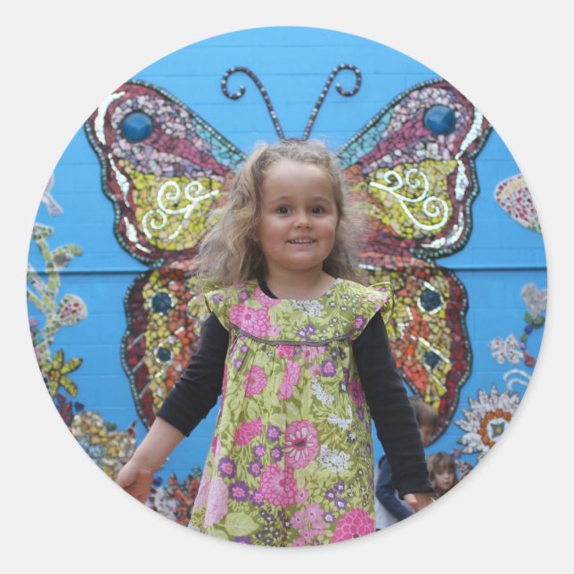 Adesivo Redondo Hazel S Sticker (Frente)