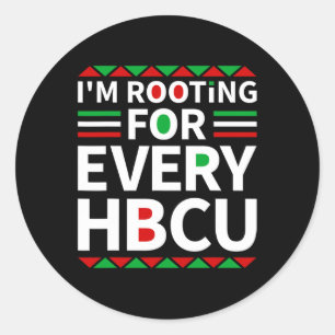 Adesivo Redondo Hbcu Black History Pride Historic Black College