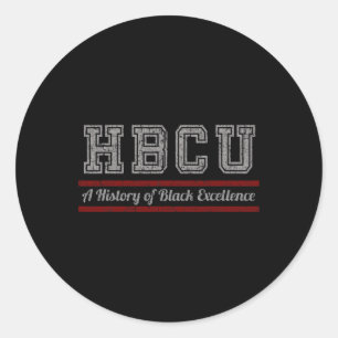 Adesivo Redondo Hbcu História Negra Mês E Excelência Negra