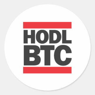 Adesivo Redondo HDL BTC Bitmoney Funny Impressão