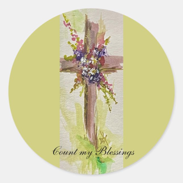 Adesivo Redondo He is Risen Stickers (Frente)