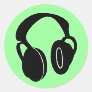 Adesivo Redondo Headphones1-0