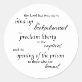 Adesivo Redondo Heal the Brokenhearted Sticker