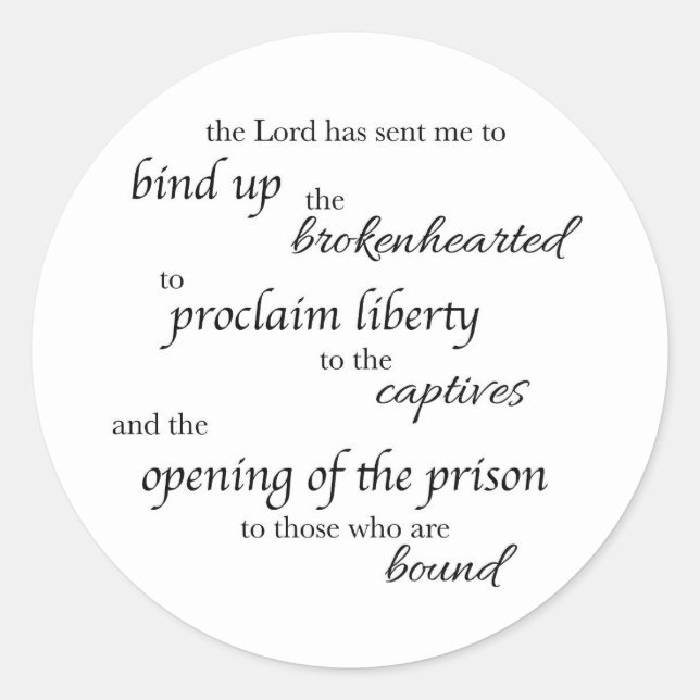 Adesivo Redondo Heal the Brokenhearted Sticker (Frente)