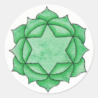 Adesivo Redondo Heart Chakra Sticker