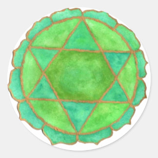 Adesivo Redondo Heart Chakra Sticker